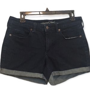 UNIVERSAL THREAD MIDRISE MIDI BLUE JEAN Shorts Size 10